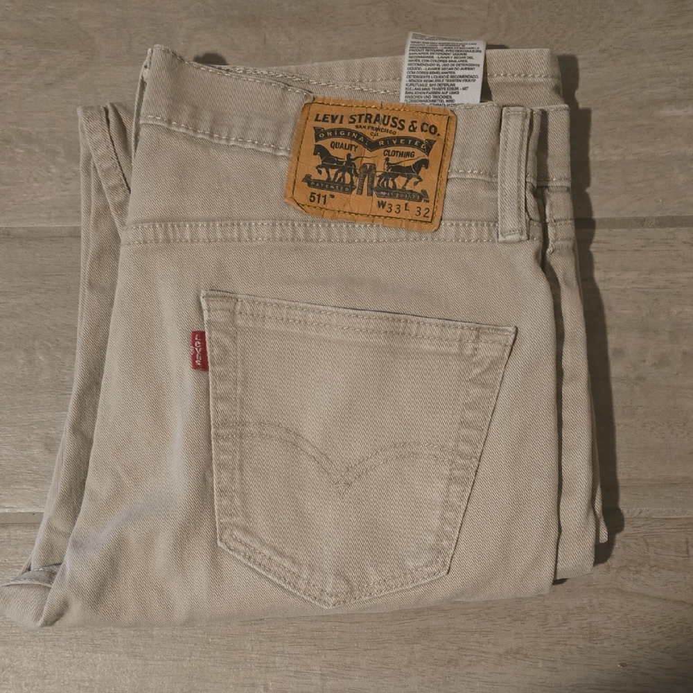 Levi's 511 Tan Slim Jeans